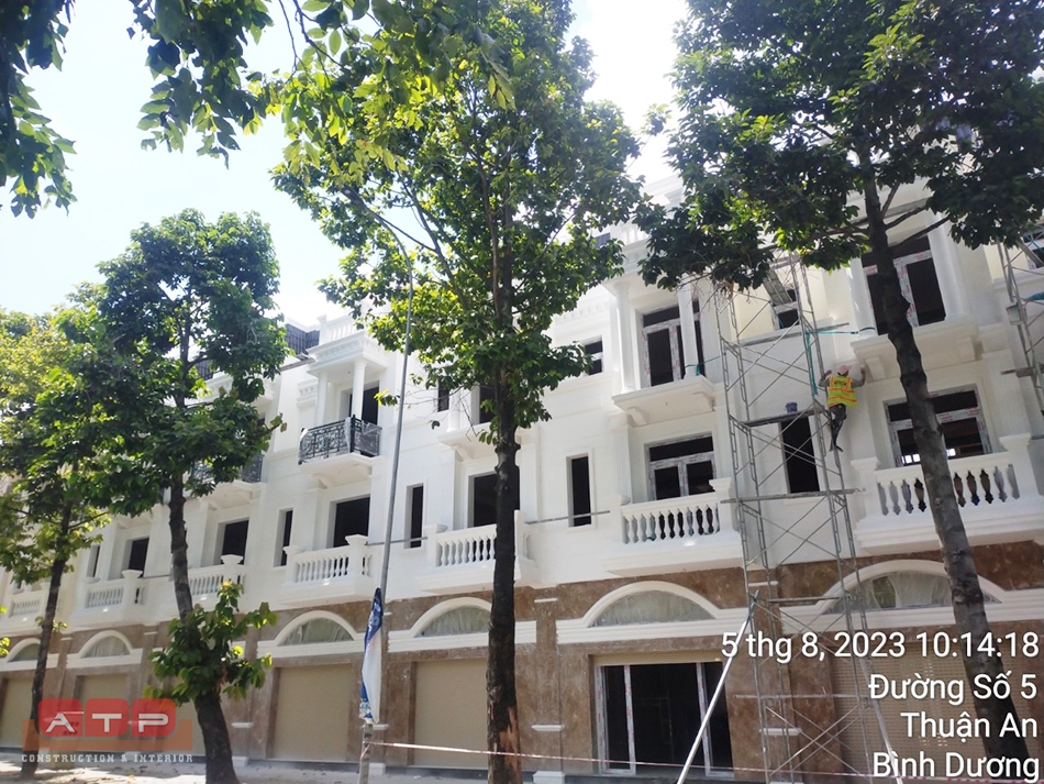 Khu nhà ở thương mại Phú Gia (Icon Central) – Xây Thô và Hoàn Thiện Mặt Ngoài